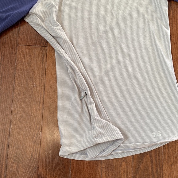 Under Armour Heatgear long sleeve running tee in grey and blue, M - Picture 4 of 10